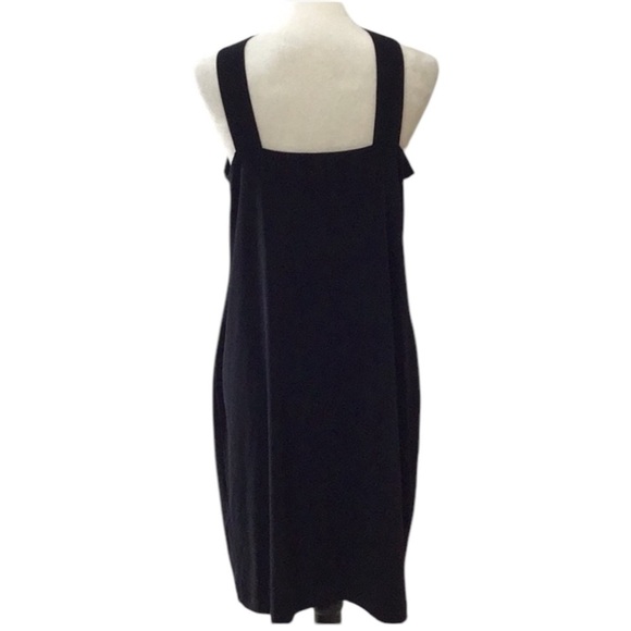 Ciara Sun Woo Black Grecian Style Midi Shift Dress Size Large - Picture 8 of 12